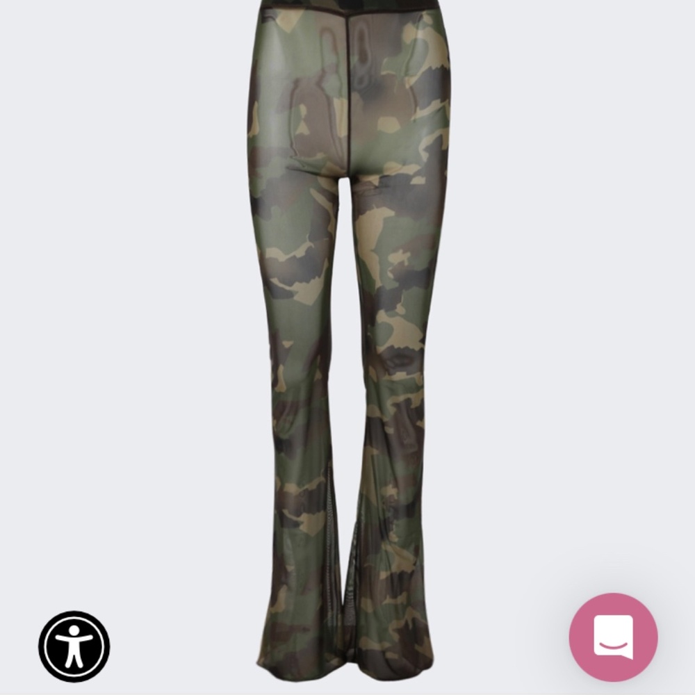 Heron Preston Camouflage Mesh Pants